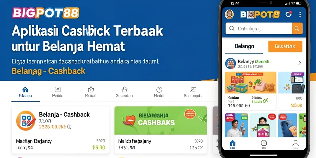 Antarmuka aplikasi BIGPOT88 yang memudahkan akses fungsi Cashback.