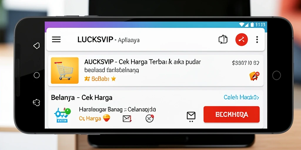 Antarmuka aplikasi LUCKSVIP menampilkan fungsi Cek Harga yang mudah digunakan.