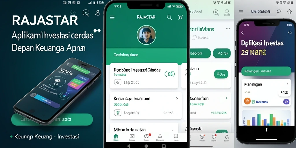 Screenshot utama RAJASTAR menunjukkan antarmuka investasi yang ramah pengguna.