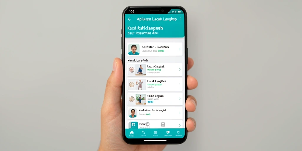 Antarmuka Y89 menampilkan data langkah dengan jelas dan informatif.